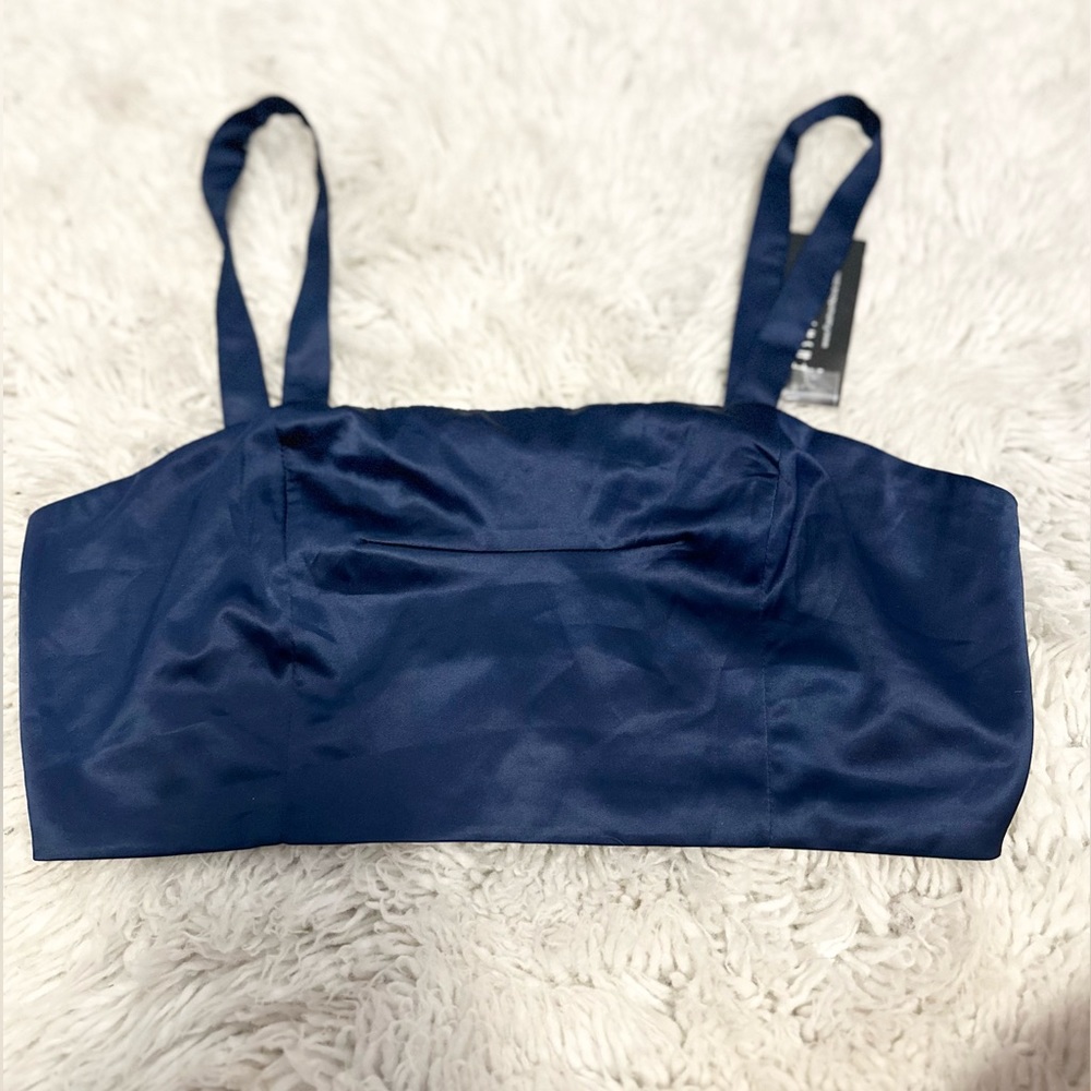 Fashion Nova new with tags satin crop top
